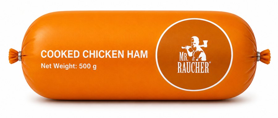 Cooked Chicken Ham 500 gr — Mr. Raucher · Made in Curaçao