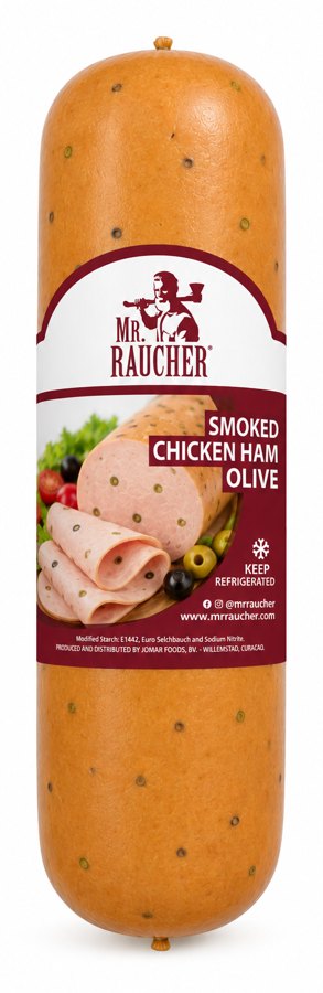 Smoked Chicken Ham Olive — Mr. Raucher · Made in Curaçao